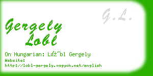 gergely lobl business card